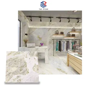 TMZ Marbles Factory China Changbai Blue Jade Marble Slab Custom to Size Marble Tiles Floor