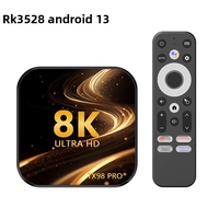 Décodeur TV Android 13 Tx98 Pro RK3528 avec 4 Go/32 Go, double Wi-Fi, haute définition, prend en charge la résolution 4K, Quad Core