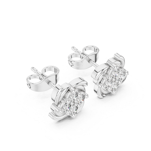 Pendientes de Diamantes Cultivados en Laboratorio Brillantes en Oro, Elegantes para Mujer, Joyería Fina para Bodas y Fiestas, Accesorio de Moda de Diseñador - Product Image 3