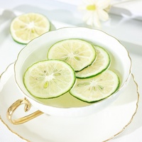 China Gezonde Fruitsmaak Thee Ingrediënt Hoge Vitamine C Gevriesdroogde Limoen Plakjes Gesneden Groene Citroenfruit Bulkverpakking Zuur
