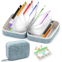 Fabricant de pochettes à médicaments STX, fabricant de boîtes de rangement pour pilules sur 7 jours, boîte à pilules personnalisée en vrac, pochette à pilules imperméable en PU, organisateur de pilules