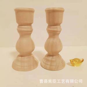 เชิงเทียนไม้ทรงเรียวทำจากไม้โรสวูด ของตกแต่งบ้าน ของตกแต่งงานแต่งงาน - Product Image 3