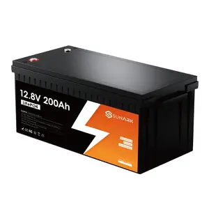 Baterai Sok Lithium 12 V 100Ah 100 Ah 200Ah 12 V Batterie Lithium Ion Lifepo4 200Ahr untuk Rv