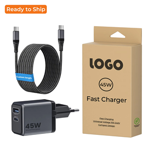 <span class=keywords><strong>Cargador</strong></span> Rápido GaN de 45W con Logotipo Personalizado, <span class=keywords><strong>Cargador</strong></span> Inteligente con Pantalla, Adaptadores de Corriente PD PPS QC 4.0 para iPhone - Product Image 1
