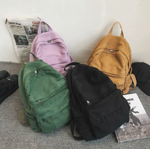 Sac à dos de voyage unisexe imperméable en toile avec logo personnalisé rétro, dernier design, pour étudiants - Product Image 4