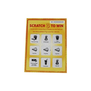 Offre Spéciale : Impression Personnalisée de Cartes de Loterie à Gratter avec Panneau de Grattage Coloré - Product Image 3
