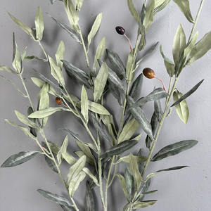 <span class=keywords><strong>Prix</strong></span> de gros, verdure artificielle, feuilles d'<span class=keywords><strong>olivier</strong></span> en soie, branche à longue <span class=keywords><strong>tige</strong></span> avec fruits, 113 cm, pour vase de maison, décoration de fête d'anniversaire - Product Image 5