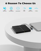 Unidad Óptica Externa DVD RW, Grabadora de Alta Velocidad de Transferencia de Datos, USB 3.0, Compatible con PC de Escritorio
