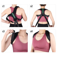 Ceinture de correction de posture réglable unisexe pour le dos, corset de correction de posture, sangle ergonomique pour le dos, correcteur de posture, entraîneur