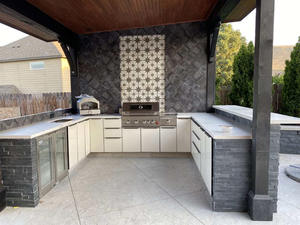 Cuisine extérieure en acier inoxydable de haute qualité personnalisée <span class=keywords><strong>Airfun</strong></span> avec évier inclus, système complet et installation facile - Product Image 4