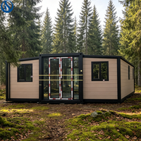 Grande maison préfabriquée modulaire conforme aux normes australiennes, 2 à 3 chambres, construction de cabane extensible, maison conteneur