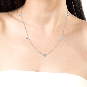 Dasini <span class=keywords><strong>collana</strong></span> <span class=keywords><strong>cuore</strong></span> amore impreziosita da cristalli Swarovski argento Sterling 925 <span class=keywords><strong>collana</strong></span> moda per donna - Product Image 6