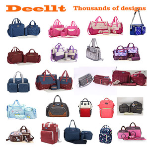 Ensemble de sacs à couches haut de gamme pour mamans et papas, best-seller, sac fourre-tout en polyester avec panier pour bébé pour les parents - Product Image 2