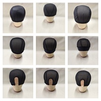 Bonnet de perruque dissolvable avec sangle réglable S M L, bonnets dôme, filets à cheveux en plastique, base pour la confection de perruques, bonnet à perruque en maille pour la couture de mèches de cheveux