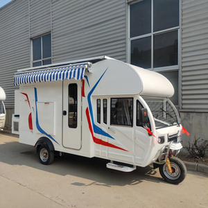 Mini caravana eléctrica, casa rodante plegable, dormitorio, cocina, todoterreno, remolques de viaje <span class=keywords><strong>para</strong></span> acampar, caravana de <span class=keywords><strong>tres</strong></span> ruedas <span class=keywords><strong>para</strong></span> 4 <span class=keywords><strong>personas</strong></span>, Mini - Product Image 3