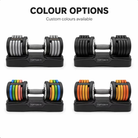 Ensemble d'haltères de fitness réglables en fer 24kg 36kg 40kg, haltères de musculation commerciales personnalisables à prix abordable