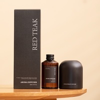 Diffuseur d'aromathérapie sans flamme en verre personnalisé en gros avec huile essentielle écologique longue durée
