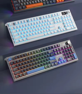 LANGTU LT104 Wireless BT <b>White</b> Mechanical Gaming <b>Keyboard</b> for Gamer Office <b>Keyboard</b> - Product Image 1