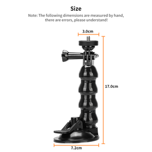 Support de fixation à ventouse HONGDA pour GoPro Hero 10 <span class=keywords><strong>9</strong></span> 8 7 6 5 4 Insta360 Xiaomi Yi 4K, support de voiture flexible réglable pour DJI AKASO <span class=keywords><strong>EKEN</strong></span> - Product Image 5