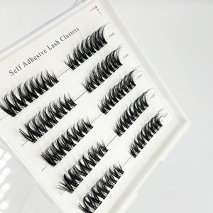 رموش ذاتية اللصق رقيقة من مورد OEM، رموش نباتية تُثبت بالضغط، علامة تجارية خاصة، رموش طويلة الأمد مُثبتة مسبقًا، طقم تمديد الرموش - Product Image 3