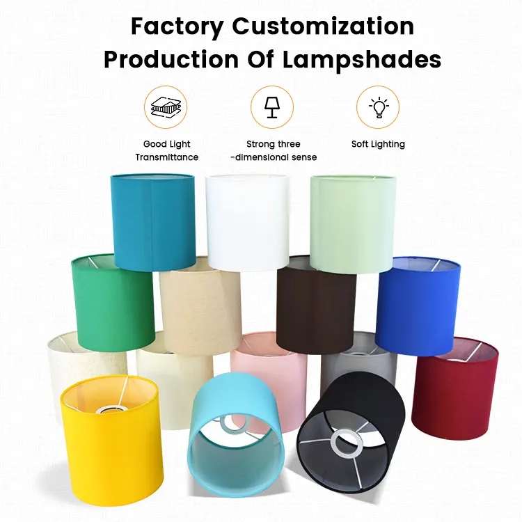 Fabriek Groothandel Hot-Selling Multi-Color Tc Stof Lampenkap