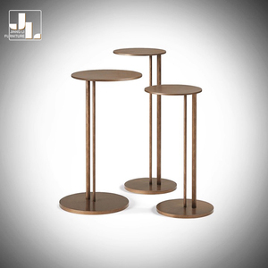 Juego de Mesa Auxiliar de Sofá de Lujo para Sala de Estar de Estilo Moderno, Mesa Esquinera Gris con Marco de Metal para Hotel y <span class=keywords><strong>Restaurante</strong></span> - Product Image 4