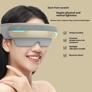 ARWEI-Masajeador de cabeza y ojos, protector ocular de presión de aire, compresa caliente, carga de vibración, 800mAh, enchufe tipo C, música Bluetooth - Product Image 2