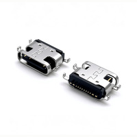Conector Hembra USB-C de 16 Pines OEM AK Electronics, Modelo 99302-016-01, Montaje SMT en PCB, Transmisión de Datos, Carga LCP