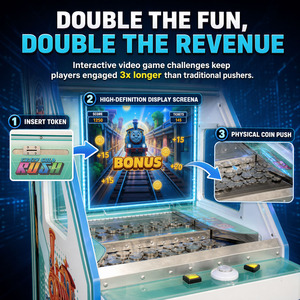 Máquina recreativa <span class=keywords><strong>de</strong></span> empuje <span class=keywords><strong>de</strong></span> monedas con pantalla LCD y redención <span class=keywords><strong>de</strong></span> tickets, <span class=keywords><strong>de</strong></span> alta rentabilidad, modelo Crazy Gold Rush, <span class=keywords><strong>para</strong></span> parques <span class=keywords><strong>de</strong></span> <span class=keywords><strong>atracciones</strong></span> infantiles - Product Image 4