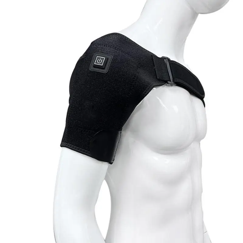 2024 últimas almohadillas de masaje de hombro de cuello de calefacción por vibración USB para aliviar el hombro