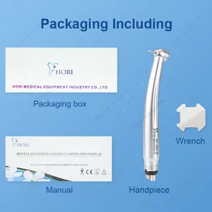 Push Button Dental Handpiece Turbine 4 Holes Highspeed Dental Handpiece