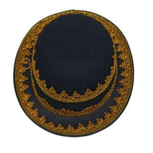 Elegante Gorra Plana Bordada con Ribete Dorado/Plateado - Accesorio Unisex para Viajes y Festivales, para las Cuatro Estaciones - Product Image 3
