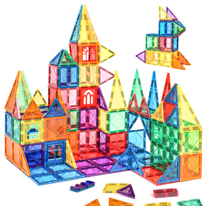 136 Piezas de Bloques Magnéticos 3D, Castillo Hueco, Bloques de Construcción STEM, Juguete para Niños, Seguro, ABS, EN71, ASTM, CPC, CE, Venta al por Mayor, OEM, ODM - Product Image 2