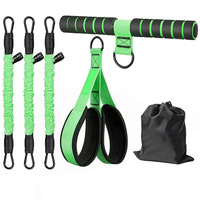 Banda de Resistencia Ajustable y Duradera para Yoga y Abdominales con Pedal, Tubo de Látex Engrosado y Asas