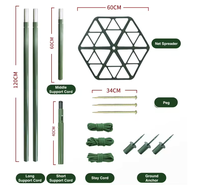 Weiteli-Filet de camouflage vert galvanisé, accessoires de piquets de sol pour tente de camping en plein air