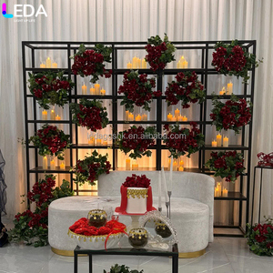 LEDA Suministros para Eventos de Boda, Fondo de Pared Cuadrado Negro Personalizado de Alta Calidad para Velas - Product Image 4