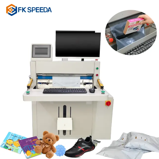 FK-ST China Supplier Poly Mailer/ Courier Bag Manual Semi Auto Bagger Parcel Packing Machine