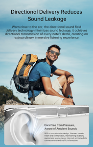 แว่นตาอัจฉริยะ G01 ตรวจวัดอัตราการเต้นของหัวใจ ควบคุมด้วยระบบสัมผัส ผู้ช่วย AI ชาร์จผ่านพอร์ต Type-C แบตเตอรี่ 105mAh สำหรับการวิ่ง - Product Image 4