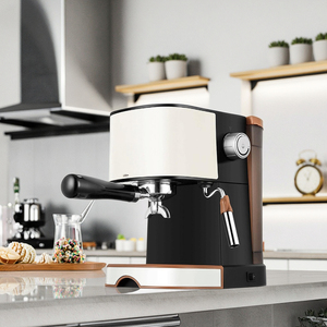 Cafetières expresso 20 bars <span class=keywords><strong>Petite</strong></span> machine à café semi-automatique Machine <span class=keywords><strong>électrique</strong></span> d'extraction de café Forte vapeur Mousse de lait - Product Image 4