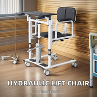 Chaise élévatrice de transfert de patient hydraulique avec commode douche équipement de sécurité de salle de bain pour les soins de santé pour personnes âgées