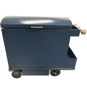 Chariot à 4 roues personnalisé moderne en métal pour hôtel Chariot à bagages construction en acier durable desservant restaurants centres commerciaux bar - Product Image 4