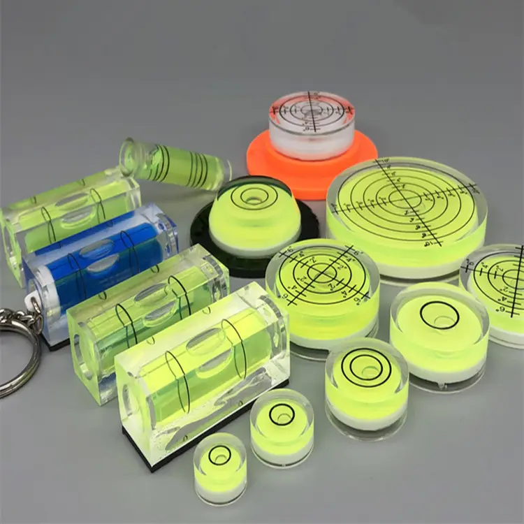 plastic circular level bubble vial spirit level vial