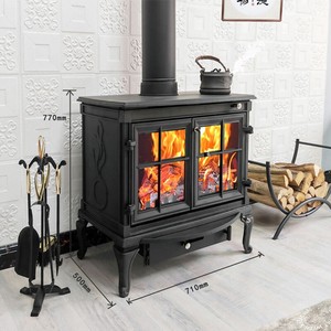 <span class=keywords><strong>Cheminée</strong></span> encastrée pour villa européenne, insert en fonte pour feu de bois véritable, directement de l'usine - Product Image 5