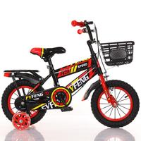 Vélos pour enfants de haute qualité 12/16/20 pouces, monovitesse, fourche en acier, panier en plastique, frein V, roues d'apprentissage réglables