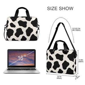 Bolsa para Portátil con Estampado de Vaca Personalizada, Bolsa de Transporte para Computadora para Mujer, 15.6 Pulgadas, Impermeable, Bolsa de Negocios - Product Image 2