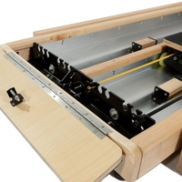 Appareil d'entraînement de Pilates vertical haut de gamme pour l'équilibre corporel, avec cadre en bois d'érable, base à chariot coulissant bidirectionnel et sangles de résistance