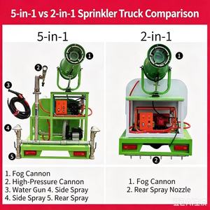 Minicarro <span class=keywords><strong>de</strong></span> riego 4x2 con tanque <span class=keywords><strong>de</strong></span> agua, cañón <span class=keywords><strong>de</strong></span> niebla y bomba eléctrica dual multifuncional para carretera - Product Image 6