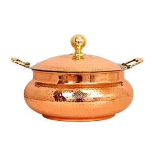 Высококачественная кухонная посуда из нержавеющей стали, индийская медная посуда для жарки по оптовой цене, набор посуды из меди