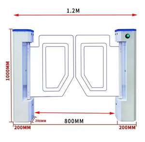 Barrière pivotante personnalisée en usine salle de sport contrôle d'accès tourniquet pivotant <span class=keywords><strong>RFID</strong></span> passe rapide - Product Image 4