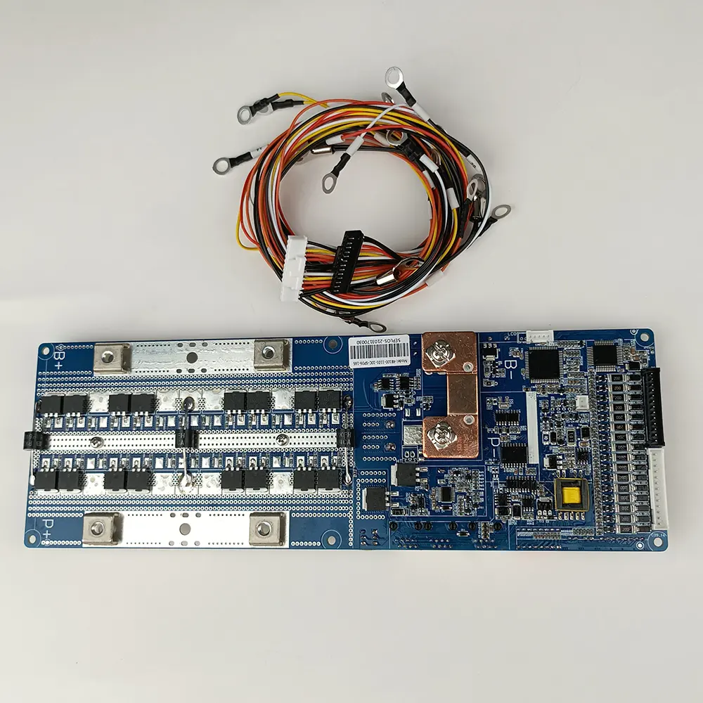 Seplos 8S-16S 150A 48V Lifepo4 lithium battery protection board LFP Cell Balance Integrated Circuits smart LCD RS485 with screen